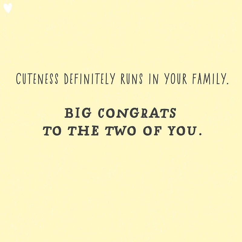 Cuteness Runs in Your Family Pregnancy Congratulations Card for only USD 2.99 | Hallmark