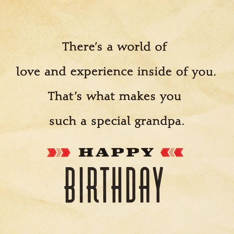Disney Mickey Mouse World of Love and Experience Father's Day Card for Grandpa for only USD 5.99 | Hallmark