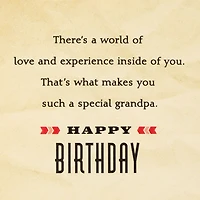 Disney Mickey Mouse World of Love and Experience Father's Day Card for Grandpa for only USD 5.99 | Hallmark