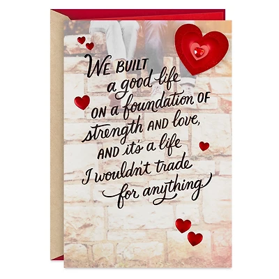 A Good Life Built on a Strong Foundation Valentine's Day Card for Husband for only USD 6.99 | Hallmark