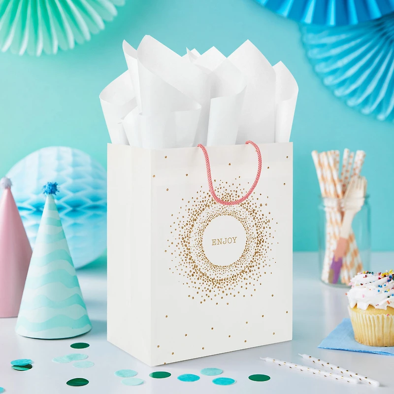9.6" Sparkling Concentric Circles Medium Gift Bag for only USD 3.99 | Hallmark