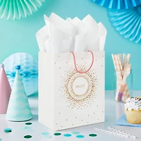 9.6" Sparkling Concentric Circles Medium Gift Bag for only USD 3.99 | Hallmark
