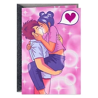 Just Right Anime Couple Kissing Romantic Love Card for only USD 5.99 | Hallmark