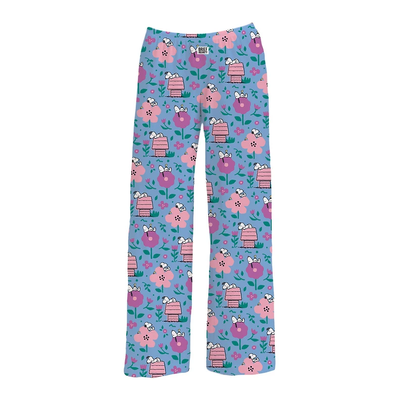 Brief Insanity Snoopy and Spring Flowers Blue Lounge Pants for only USD 29.99 | Hallmark