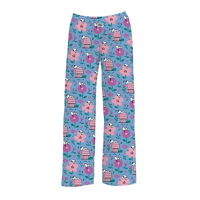 Brief Insanity Snoopy and Spring Flowers Blue Lounge Pants for only USD 29.99 | Hallmark