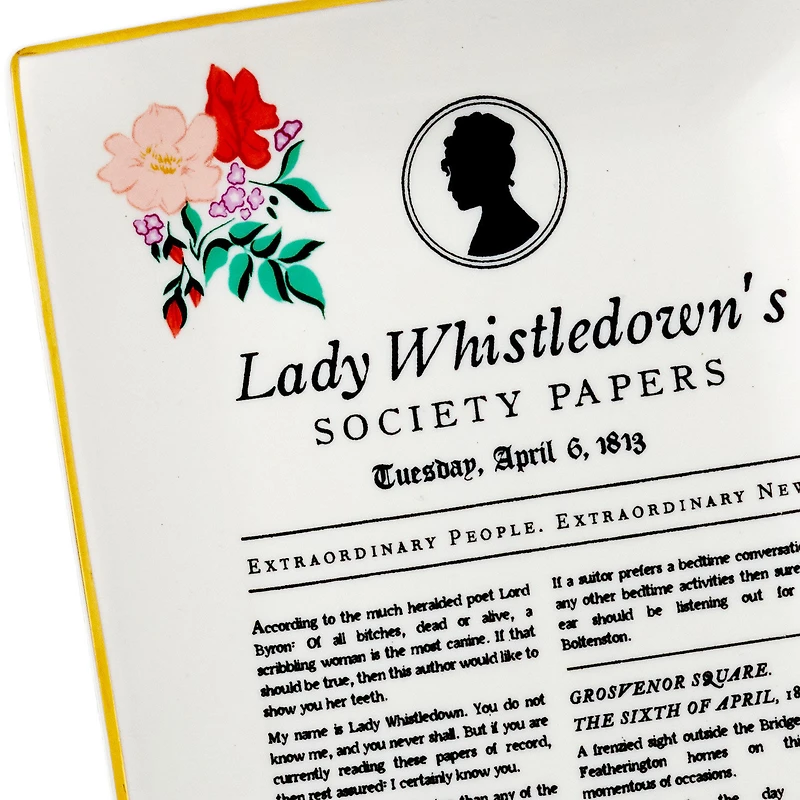 Bridgerton Lady Whistledown's Society Papers Trinket Dish for only USD 22.99 | Hallmark