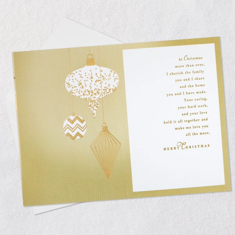 You Make Our Family Wonderful Christmas Card for Husband for only USD 5.99 | Hallmark