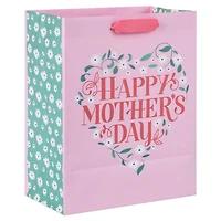 9.6" Floral Heart on Pink Medium Mother's Day Gift Bag for only USD 3.99 | Hallmark