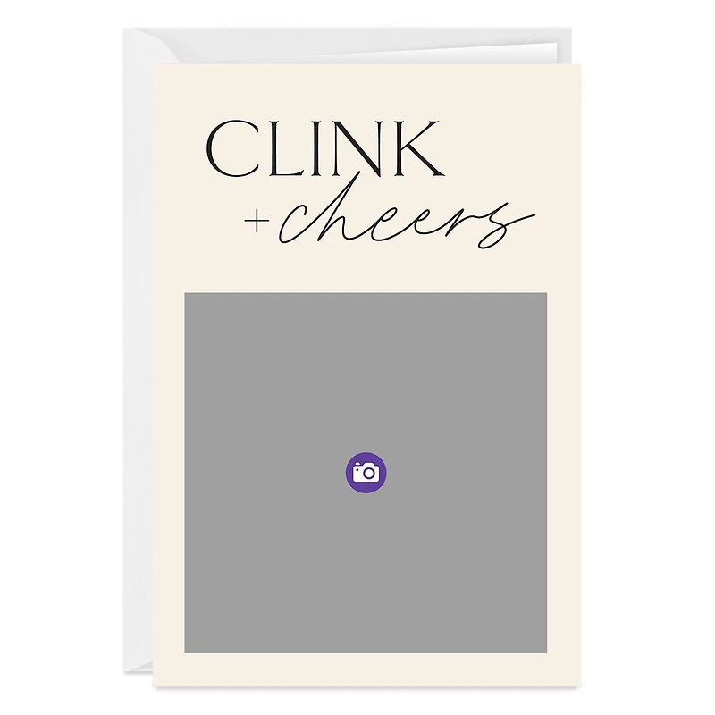 Personalized Clink and Cheers Congratulations Photo Card for only USD 4.99 | Hallmark