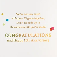 This Amazing Life You've Made 25th Anniversary Card for Couple for only USD 5.59 | Hallmark