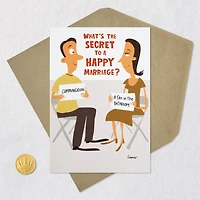 The Secret to a Happy Marriage Funny Anniversary Card for Couple for only USD 3.99 | Hallmark