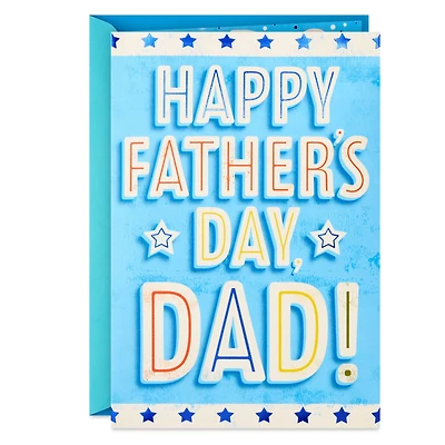 Wishes From Your Biggest Fans Pop-Up Father's Day Card for Dad With Lights and Sound for only USD 9.99 | Hallmark