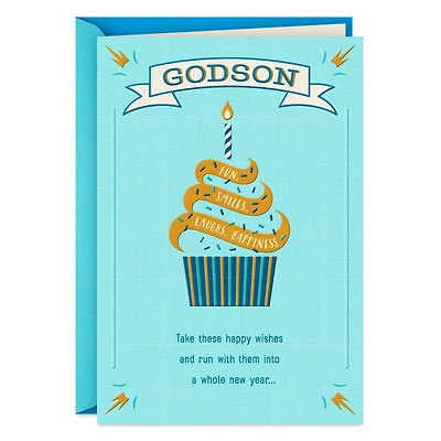Happy Wishes for a Whole New Year Birthday Card for Godson for only USD 2.99 | Hallmark