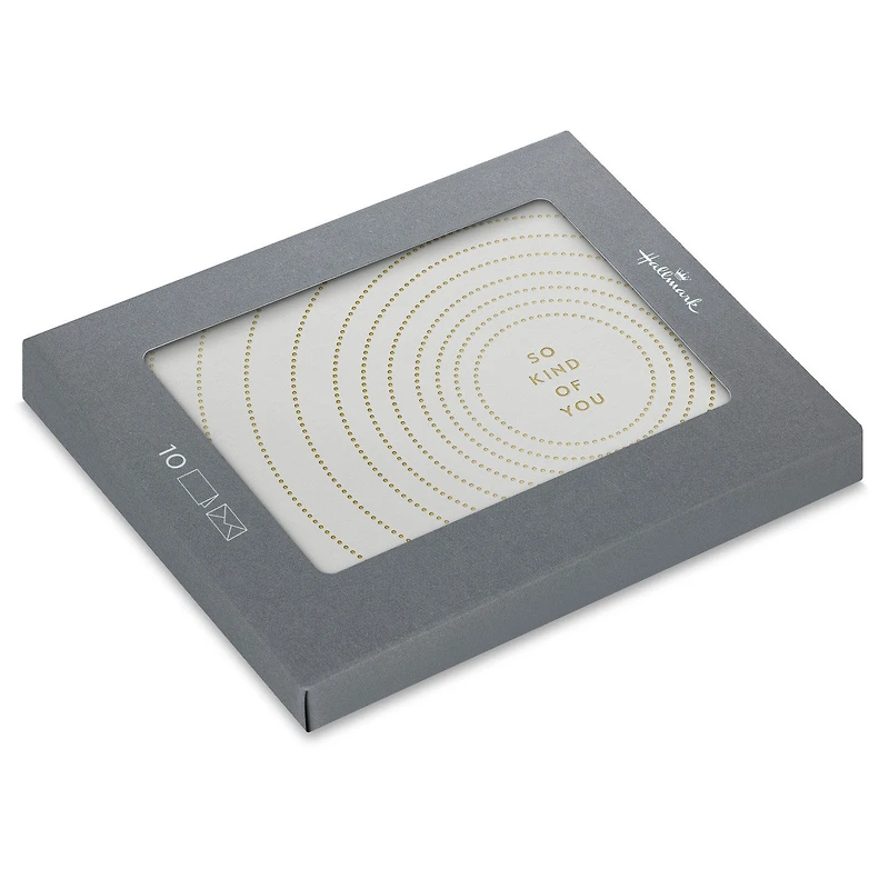 Concentric Circles So Kind of You Blank Thank You Notes, Pack of 10 for only USD 10.49 | Hallmark