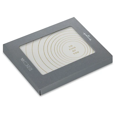 Concentric Circles So Kind of You Blank Thank You Notes, Pack of 10 for only USD 10.49 | Hallmark