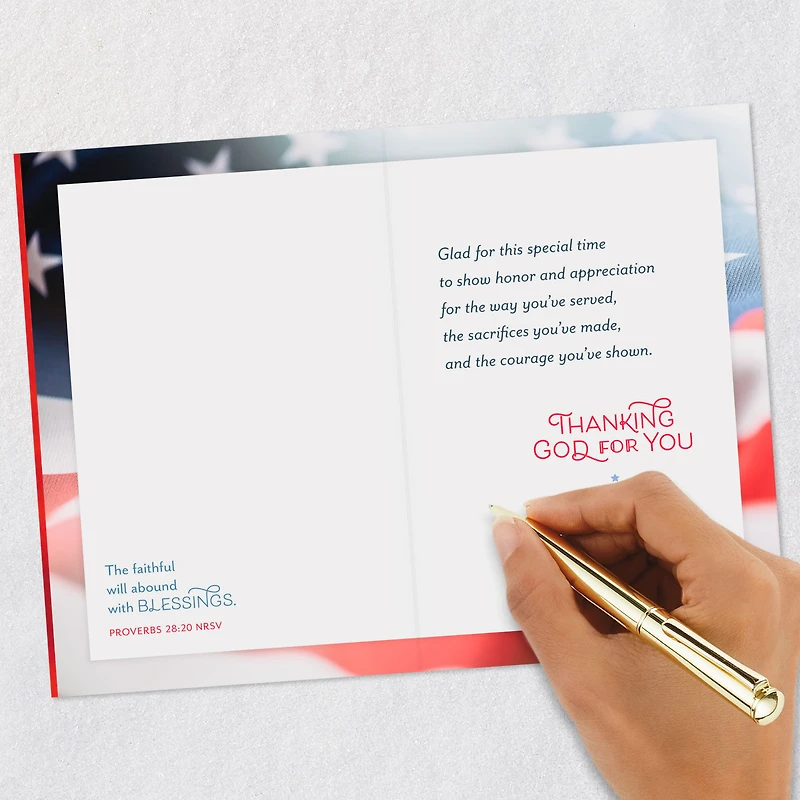 Thanking God for You Religious Veterans Day Card for only USD 2.00 | Hallmark