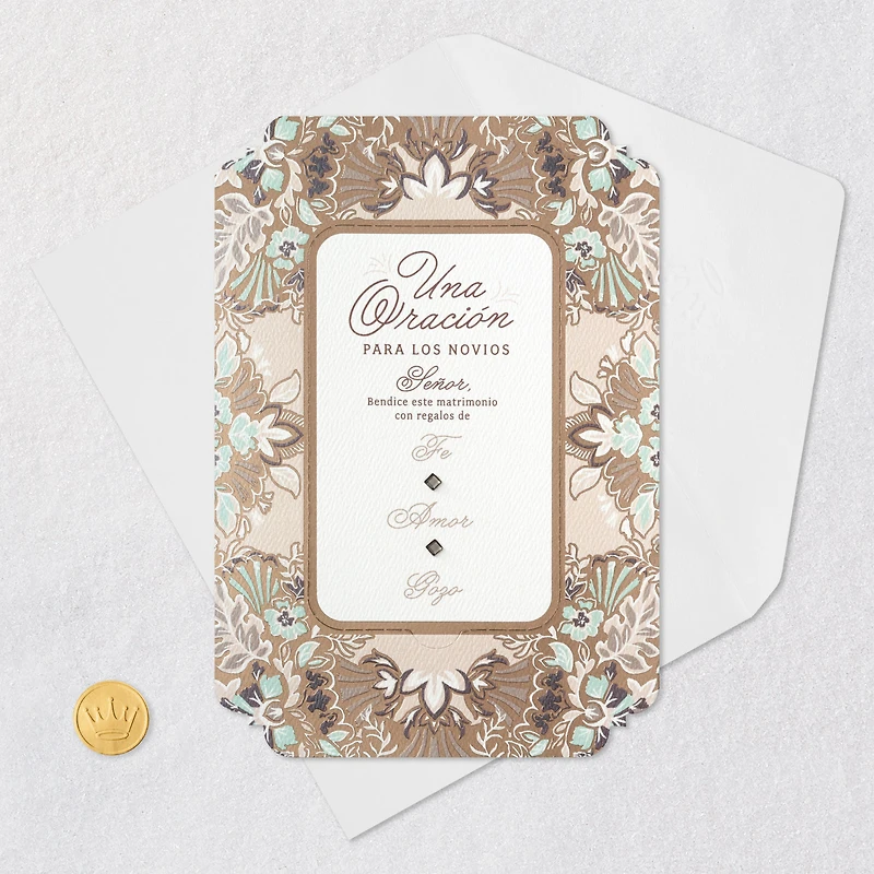 Joy Religious Spanish-Language Wedding Card for Couple With Prayer Card for only USD 5.99 | Hallmark