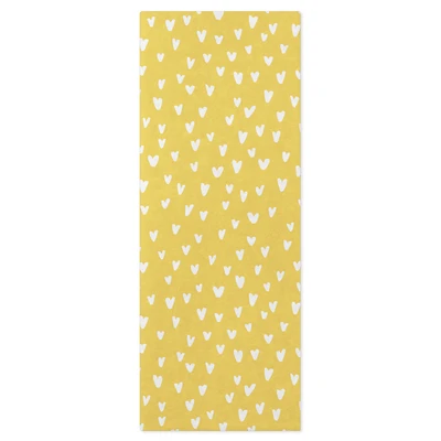 White Hearts on Yellow Tissue Paper, 6 Sheets for only USD 1.99 | Hallmark