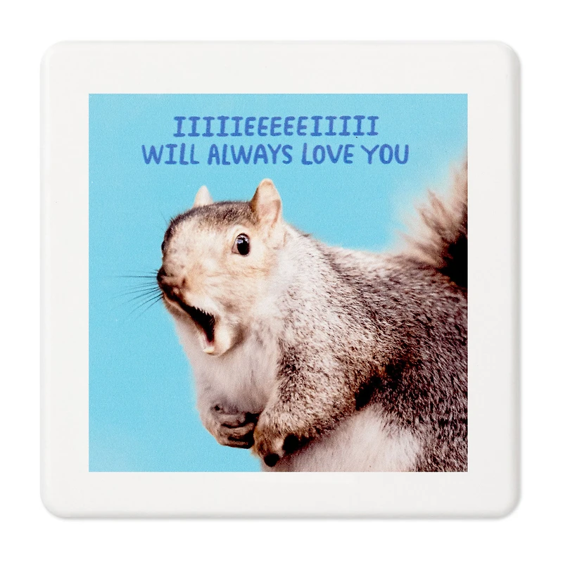 Singing Squirrel Photo Funny Coaster for only USD 6.99 | Hallmark