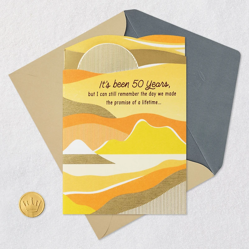 My Heart Still Says Yes 50th Anniversary Card for only USD 5.59 | Hallmark
