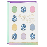 Floral Chinoiserie Eggs Easter Card for Granddaughter and Husband for only USD 2.99 | Hallmark