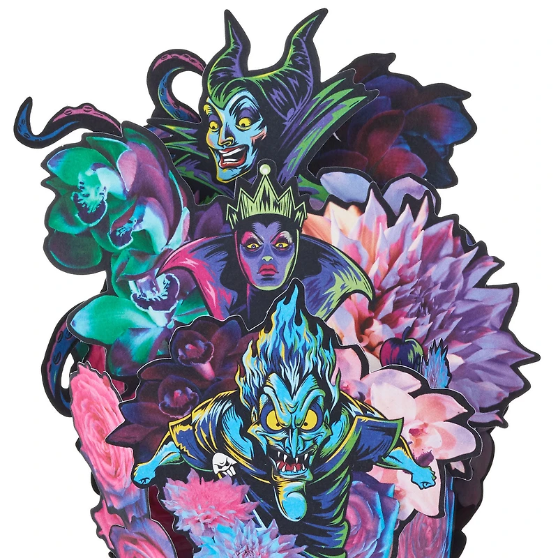 Disney Villains Floral Bouquet Pop-Up Card for only USD 8.99 | Hallmark