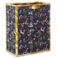 9.6" Colorful Holiday Toile on Navy Medium Gift Bag for only USD 3.99 | Hallmark