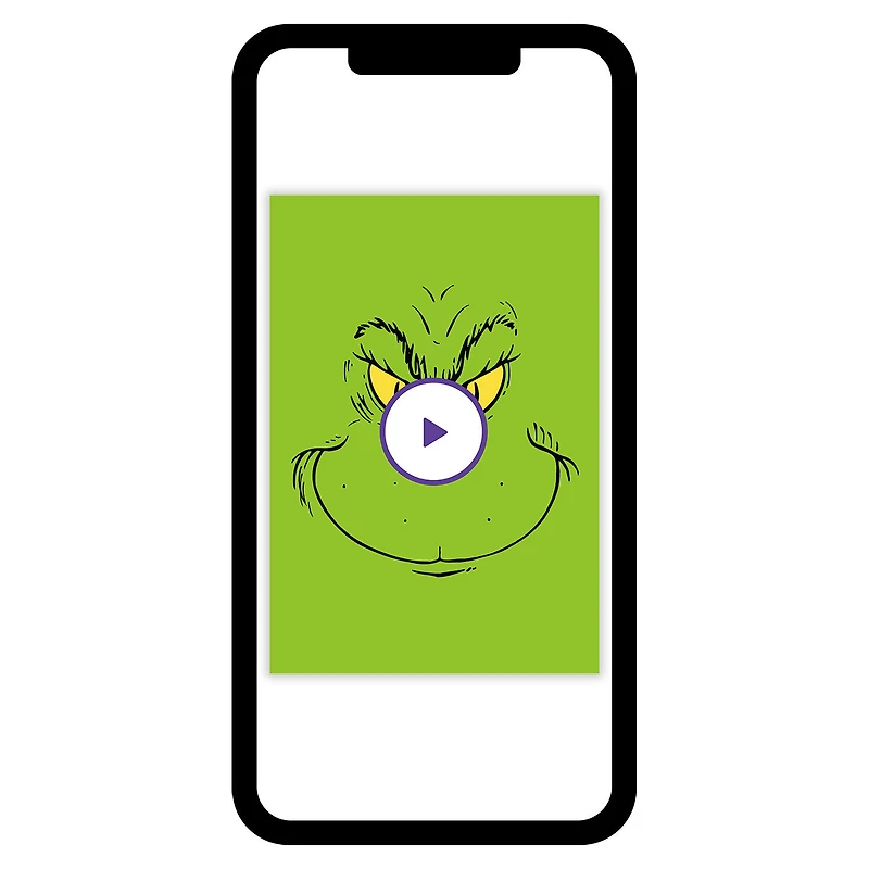 Dr. Seuss's How the Grinch Stole Christmas!™ Grinch Face Custom Christmas Card for only USD 4.99 | Hallmark