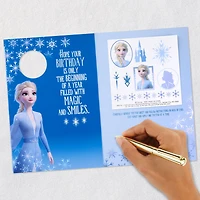 Disney Frozen 2 Elsa Magical Journey Birthday Card With Temporary Tattoos for only USD 5.59 | Hallmark