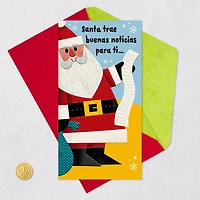 Santa Brings Good News Spanish-Language Money Holder Christmas Card for only USD 2.99 | Hallmark