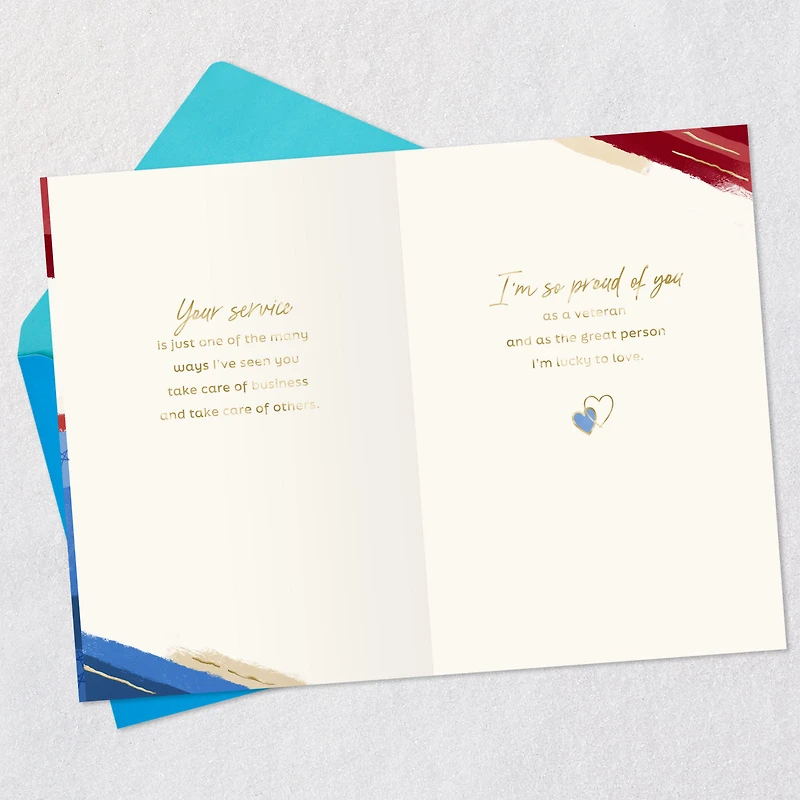Lucky to Love You Love Card for Veteran for only USD 2.99 | Hallmark