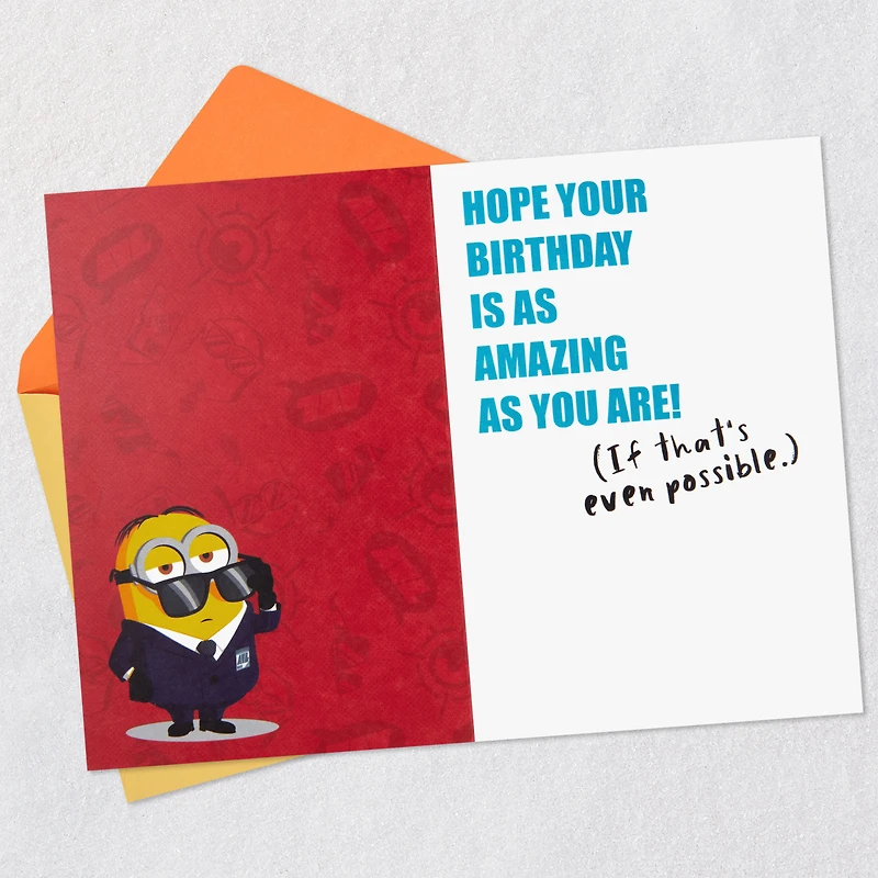 Despicable Me 4 Mind-blowing Coolness Minions Birthday Card for Kids With Stickers for only USD 4.99 | Hallmark