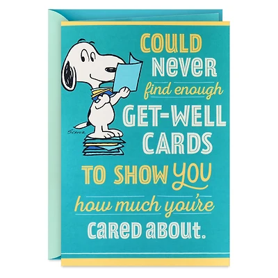 Peanuts® Snoopy Never Enough Cards Funny Get Well Card With Mini Cards for only USD 6.59 | Hallmark