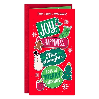 Joy, Happiness, Merry Wishes Money Holder Christmas Card for only USD 2.50 | Hallmark