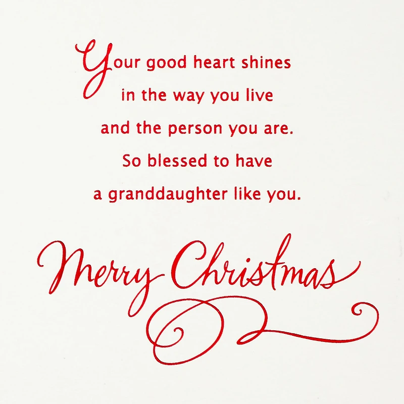 Your Good Heart Shines Christmas Card for Granddaughter for only USD 5.59 | Hallmark