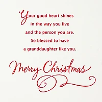 Your Good Heart Shines Christmas Card for Granddaughter for only USD 5.59 | Hallmark