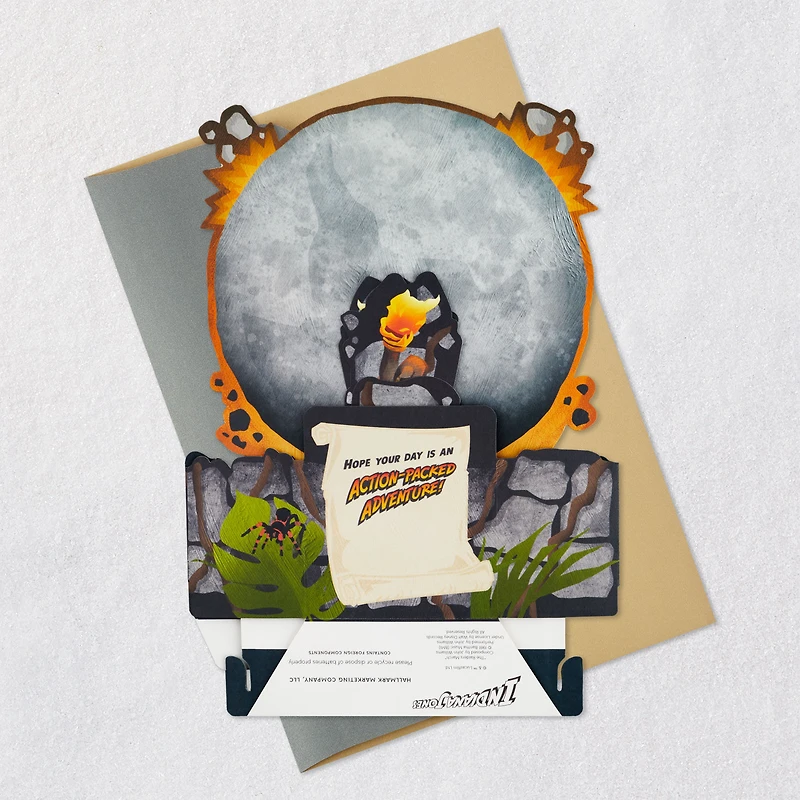 Indiana Jones™ Adventure Awaits Today Musical 3D Pop-Up Card With Light for only USD 10.99 | Hallmark
