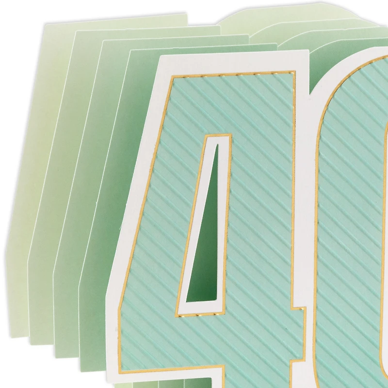 Here's to You 3D Pop-Up 40th Birthday Card for only USD 5.99 | Hallmark