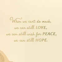Love, Peace and Hope Encouragement Card With Wooden Token for only USD 7.99 | Hallmark