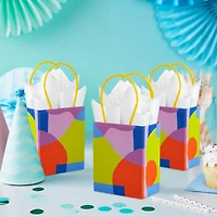 4" Abstract Neon Shapes Mini Treat Bags With Handles, Pack of 4 for only USD 4.99 | Hallmark