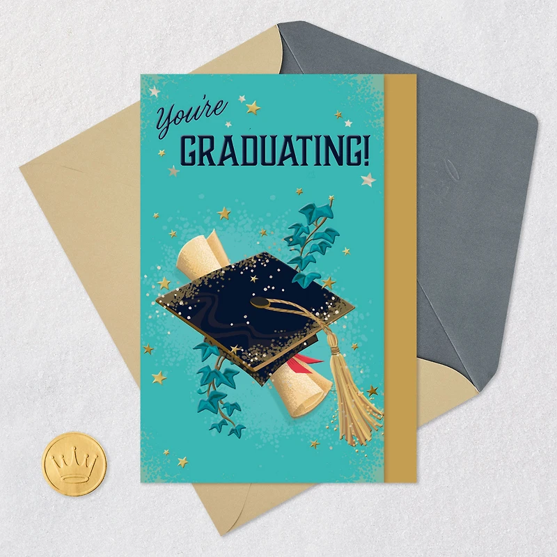 Congratulations and Good Luck Graduation Card for only USD 3.99 | Hallmark