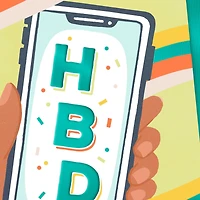 Folded Paper Text Birthday Card for only USD 3.59 | Hallmark