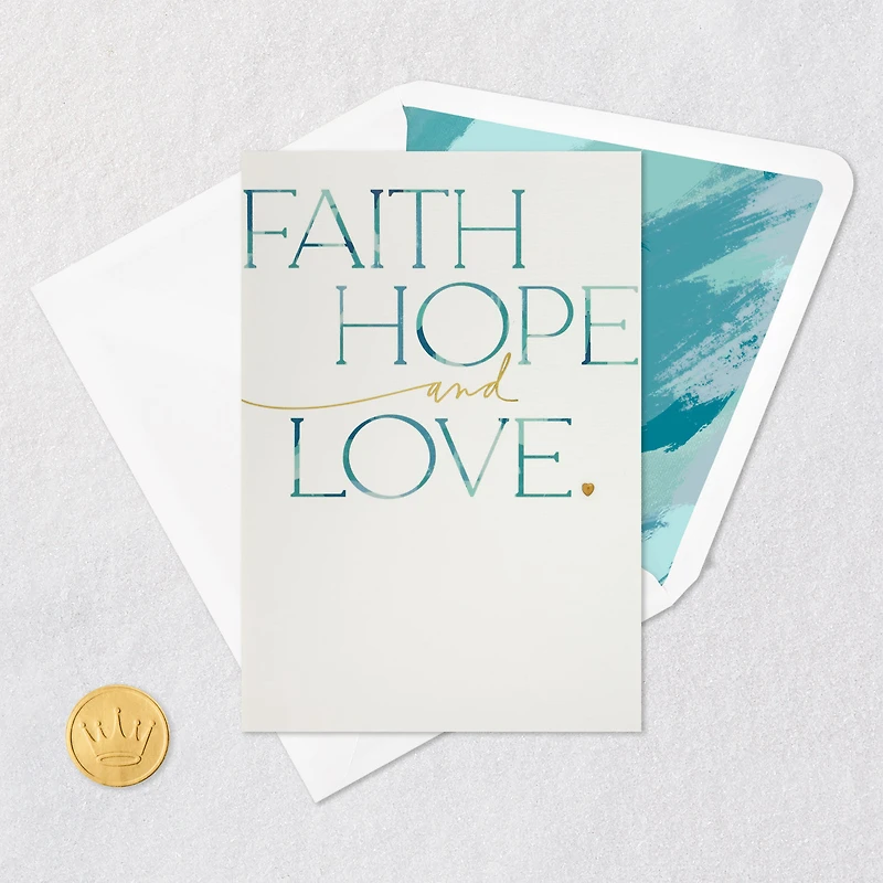 Faith, Hope and Love Wedding Card for only USD 7.59 | Hallmark