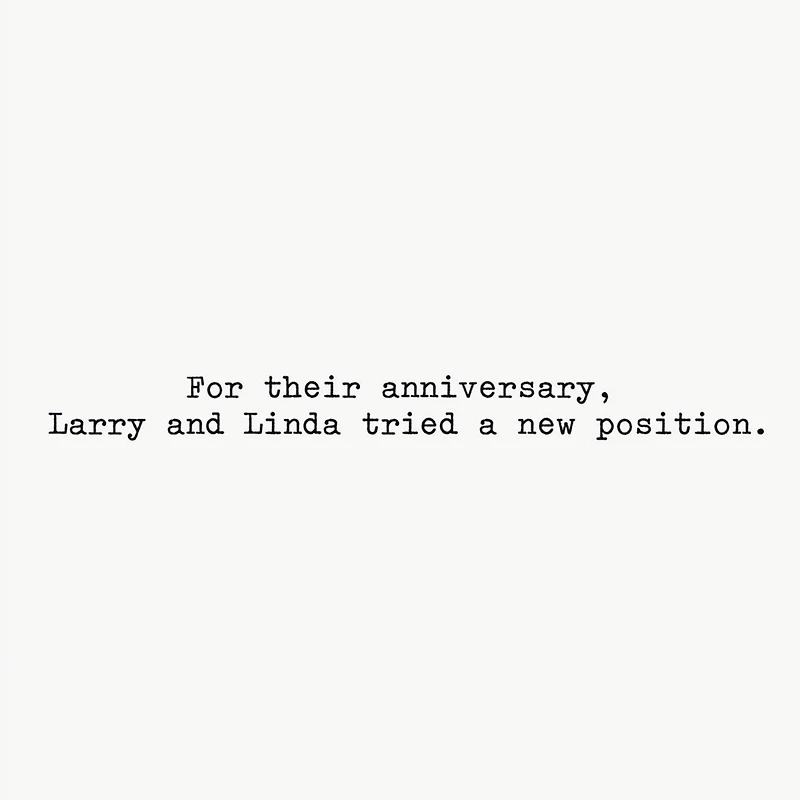 A New Position Funny Anniversary Card for only USD 3.99 | Hallmark