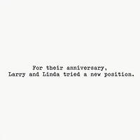 A New Position Funny Anniversary Card for only USD 3.99 | Hallmark