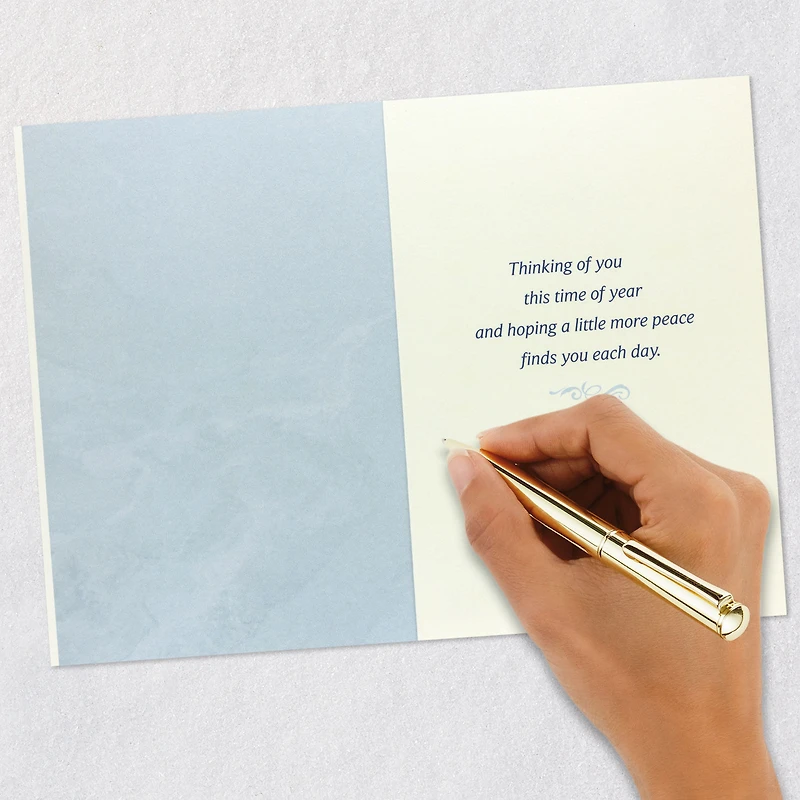 The Caring Thoughts Have Never Stopped Sympathy Card for Anniversary of Death for only USD 4.99 | Hallmark