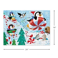 Playful Penguins Season's Sleddings 550-Piece Jigsaw Puzzle for only USD 22.99 | Hallmark