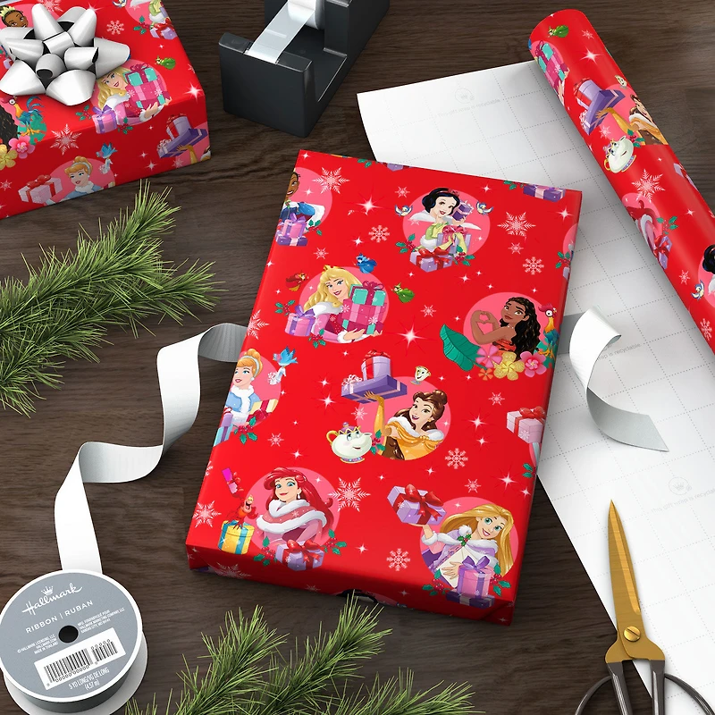 Disney Princesses Jumbo Christmas Wrapping Paper, 70 sq. ft. for only USD 9.99 | Hallmark