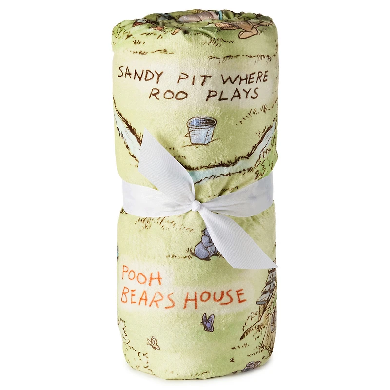 Disney Winnie the Pooh Hundred Acre Wood Map Throw Blanket, 60x52 for only USD 44.99 | Hallmark