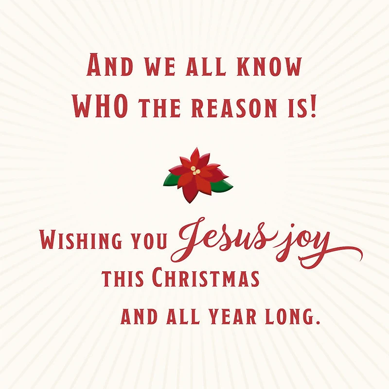 Wishing You Jesus Joy Religious Christmas Card for only USD 2.99 | Hallmark
